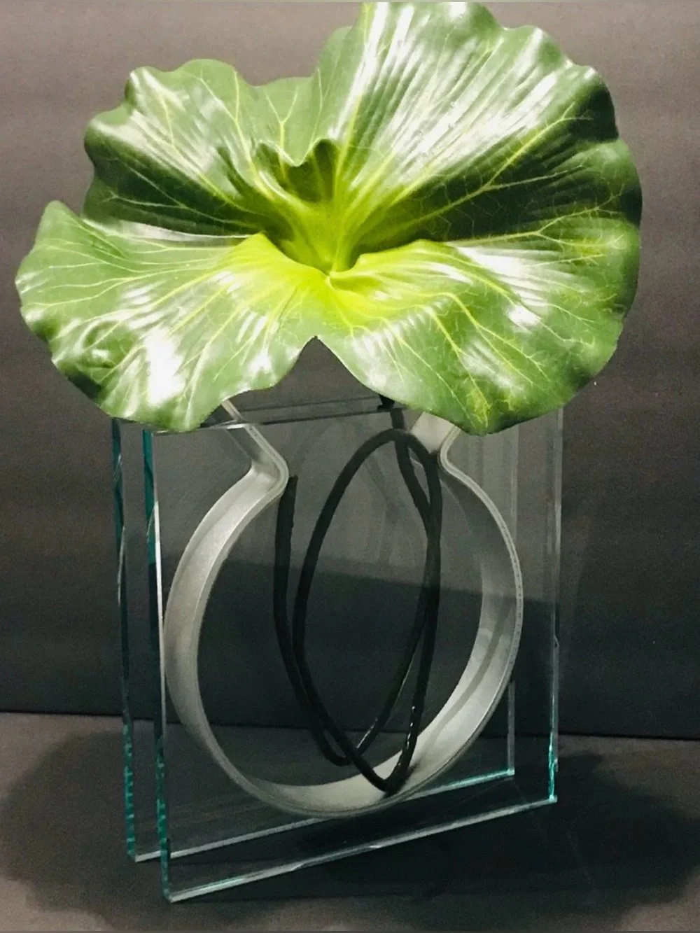 Vintage MoMA Square Ribbon Vase by Peter Hewitt 1996 for Museum of Modern Art